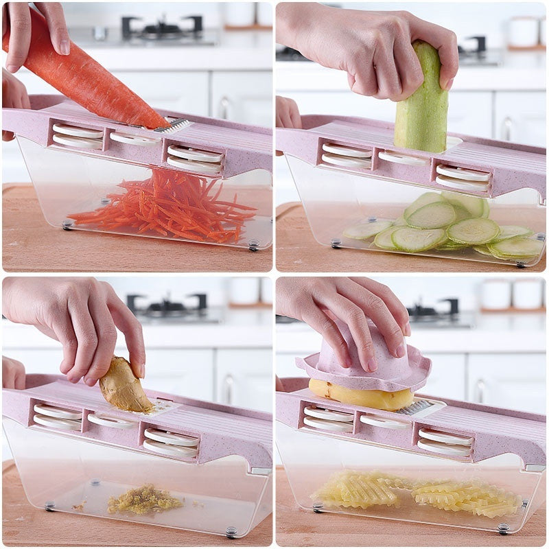 6 Interchangeable Blades + Peeler: This Ultimate Chopper Does It All